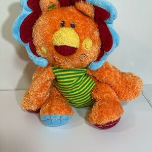 Mary Meyer Orange Lion Plush Cheery Cheeks Stuffed Animal Toy EUC